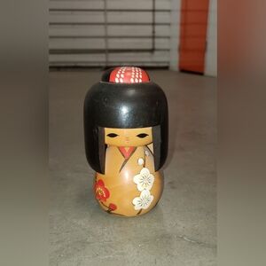 Handcrafted Wooden Kokeshi Doll